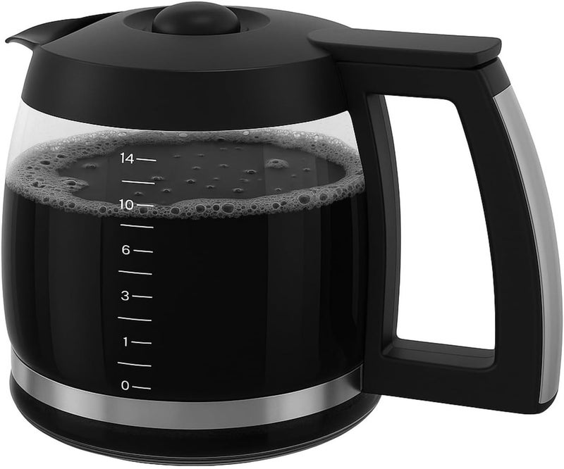 COSPARX 14-Cup Replacement Carafe Compatible with Cuisinart Coffeemakers: DCC-2200, DCC-2600, DCC-2800, DCC-3200, DCC 3200P1 Model# DCC-2200RC - Image 1